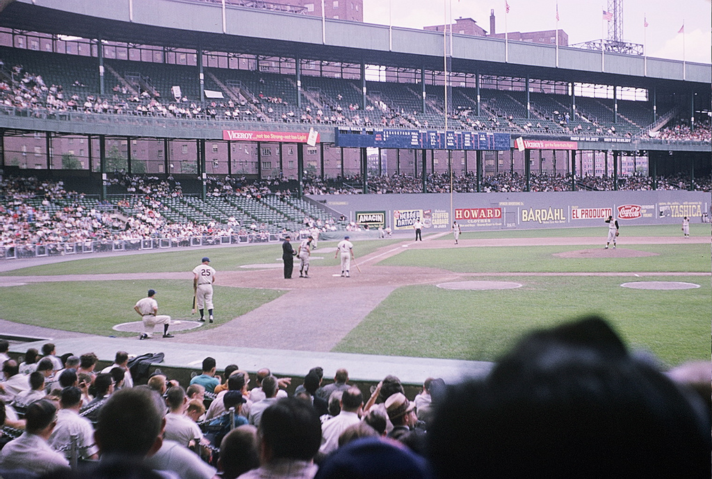 There Used To Be A Ballpark Polo Grounds Outfield Signage 1963 - There