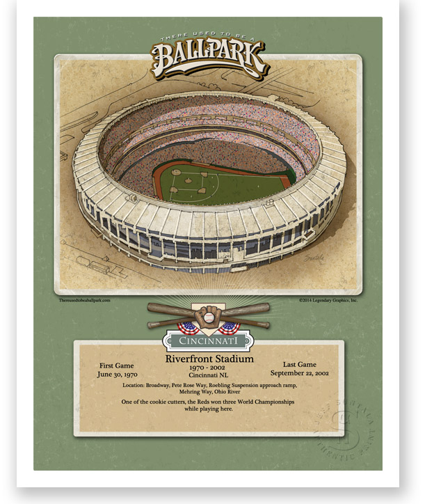 Poster of Riverfront Stadium  Cincinnati