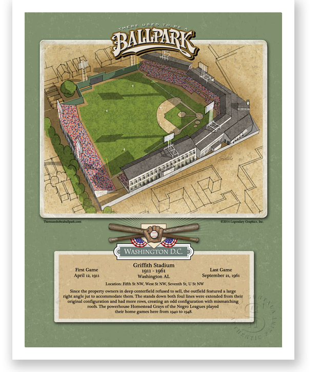 print of Griffith Stadium