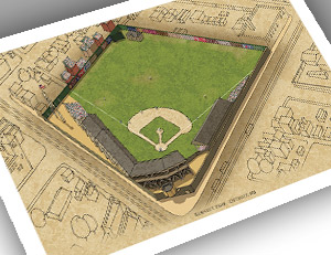 There Used To Be A Ballpark Detroit - Bennett Park 13x19 Large Print ...