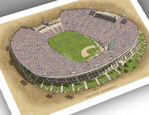 There Used To Be A Ballpark LA Coliseum 13x19 Large Print - There Used ...