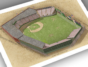 There Used To Be A Ballpark Boston - Fenway Park (Original) 13x19 Large ...