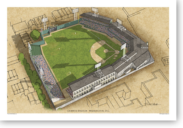 There Used To Be A Ballpark Washington D. C. - Griffith Stadium 13x19 ...