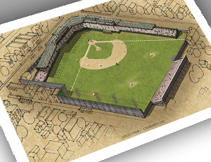 There Used To Be A Ballpark Cleveland - League Park I 13x19 Large Print ...