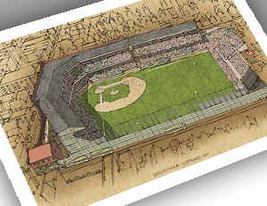 There Used To Be A Ballpark Cleveland - League Park II 13x19 Large ...