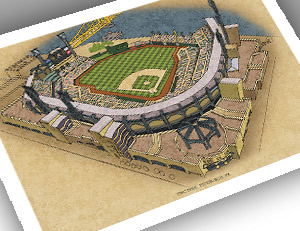 There Used To Be A Ballpark Pittsburgh - PNC Park 13x19 Large Print ...