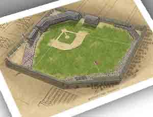 There Used To Be A Ballpark Chicago - South Side Park 13x19 Large Print ...