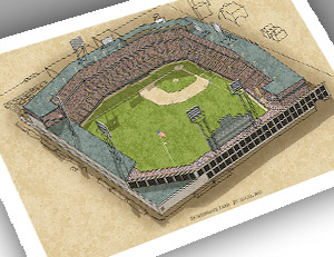 There Used To Be A Ballpark St. Louis - Sportsman's Park 13x19 Large ...