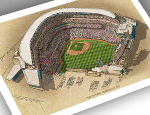 There Used To Be A Ballpark Minnesota - Target Field 13x19 Large Print ...