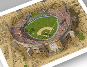 There Used To Be A Ballpark Baltimore - Memorial Stadium 13x19 Large 