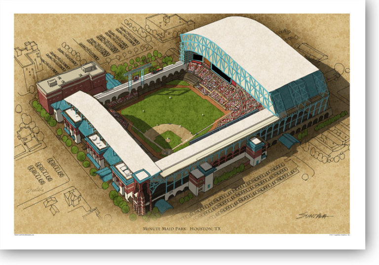 There Used To Be A Ballpark Minute Maid Park 13x19 Large Print - There ...