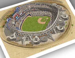 There Used To Be A Ballpark Qualcomm Stadium 13x19 Large Print - There ...