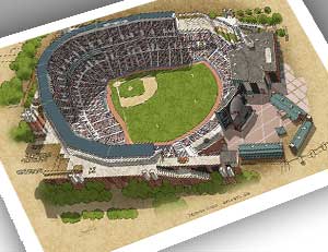 There Used To Be A Ballpark Turner Field 13x19 Large Print - There Used ...